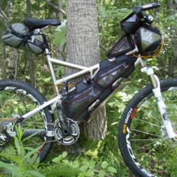 Titus exogrid with Phantom Pack bike packing gear