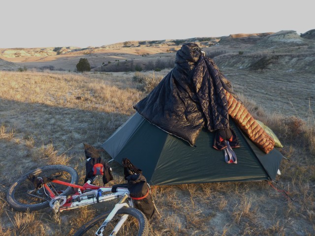 go-Lite Hex three with non-mesh inner tent by Bearpaw Designs.