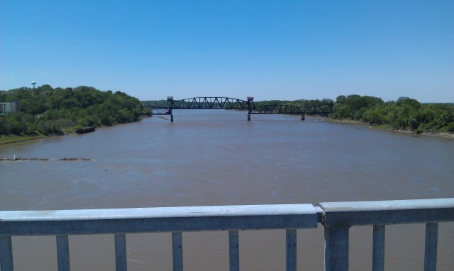 Crossing the Missouri River on Day One